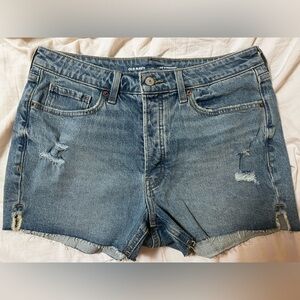 Old Navy O.G. Straight High Rise 3” Jean Shorts BNWOT Size 12